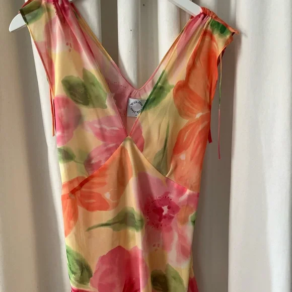 WITH JEAN Lani Sheer Floral Dress S - Picture 4 of 6